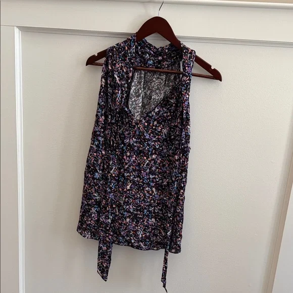 Joie Penelope Sleeveless Blouse • Caviar Multi Pattern • XL • NWT - Picture 6 of 9